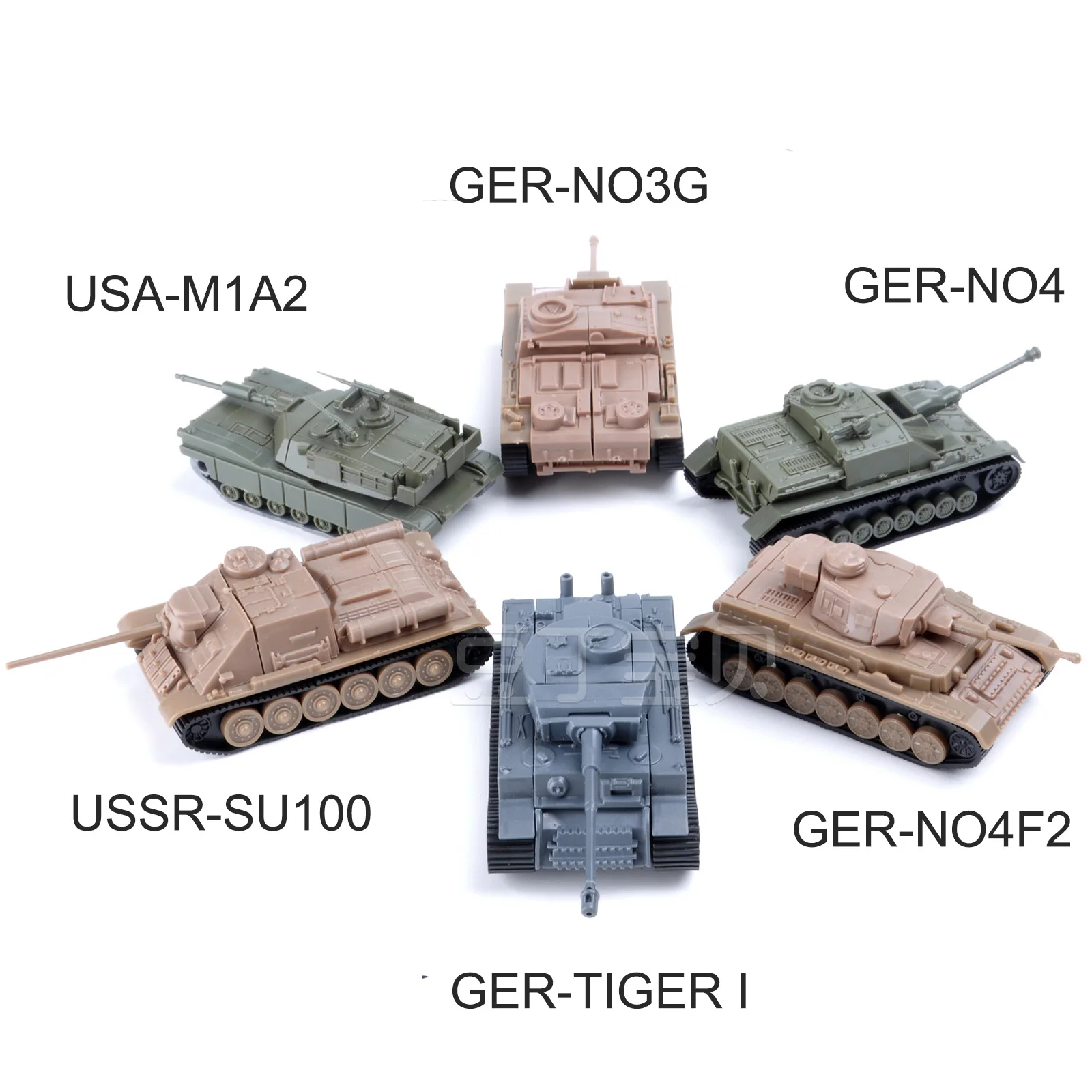 4D Танк модель собрать Вторую мировую войну бак Germay Тигр США M1A2 Su 100 Ger NO4 майки