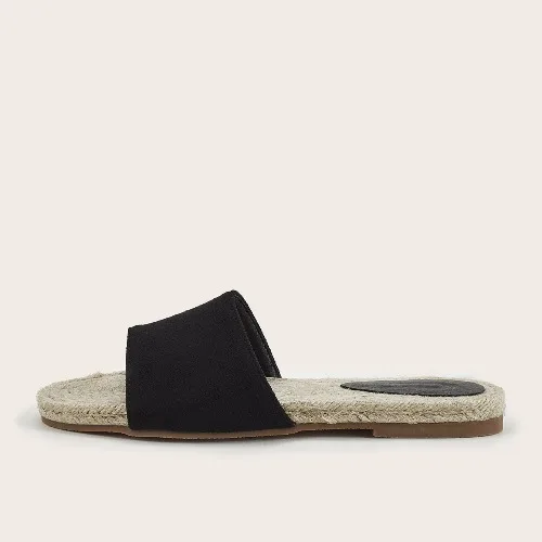 

Slippers Women Summer Shoes Slides Flock Pantofle 2021 Flat Soft Rome PU Fisherman Rubber Casual Basic Fabric Leisure Shoes Ladi