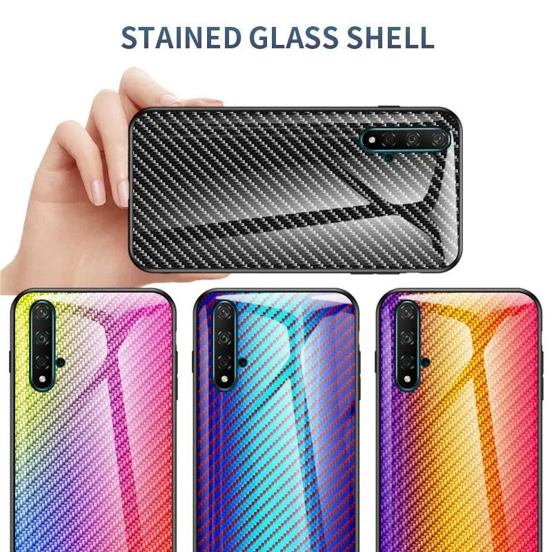 Чехол из закаленного стекла для Honor 20 Nova 5 T Роскошный чехол телефона huawei 5T Pro 20Pro