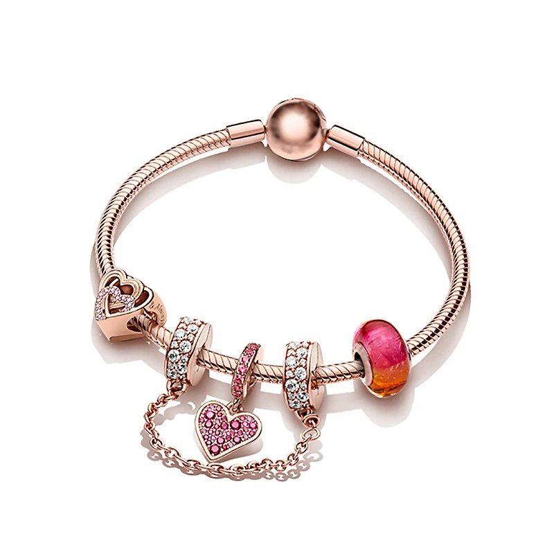 

Pandora Plata De Ley 925 Original Mujer Cuentas Para Abalorios Fabricación De Bisutería Diy Día De San Valentín Pulsera Charms