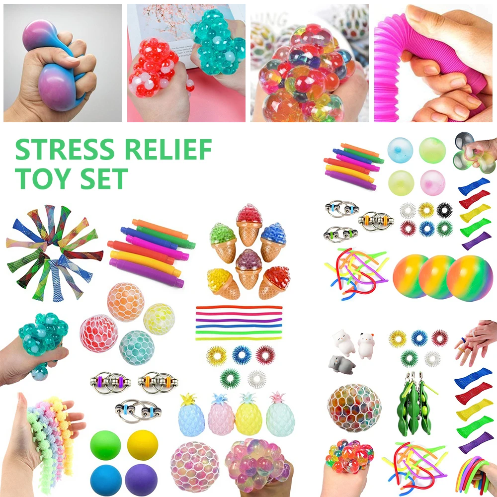 

Rainbow Fidget Toys Stress Relief Squeeze Toys Kid Squishy Sensory Anti Stress Game Hand Simple Dimple Relax Toy Drop Shipping