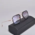 Очки МужскиеЖенские для близорукости, брендовые дизайнерские оптические очки Тони Старка, 006, UV400, по рецепту, с чехлом