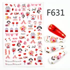 3D Цветочные наклейки для ногтей АрбузлимонКлубника Дизайн Лето 2022 клей слайдеры аксессуары для маникюра