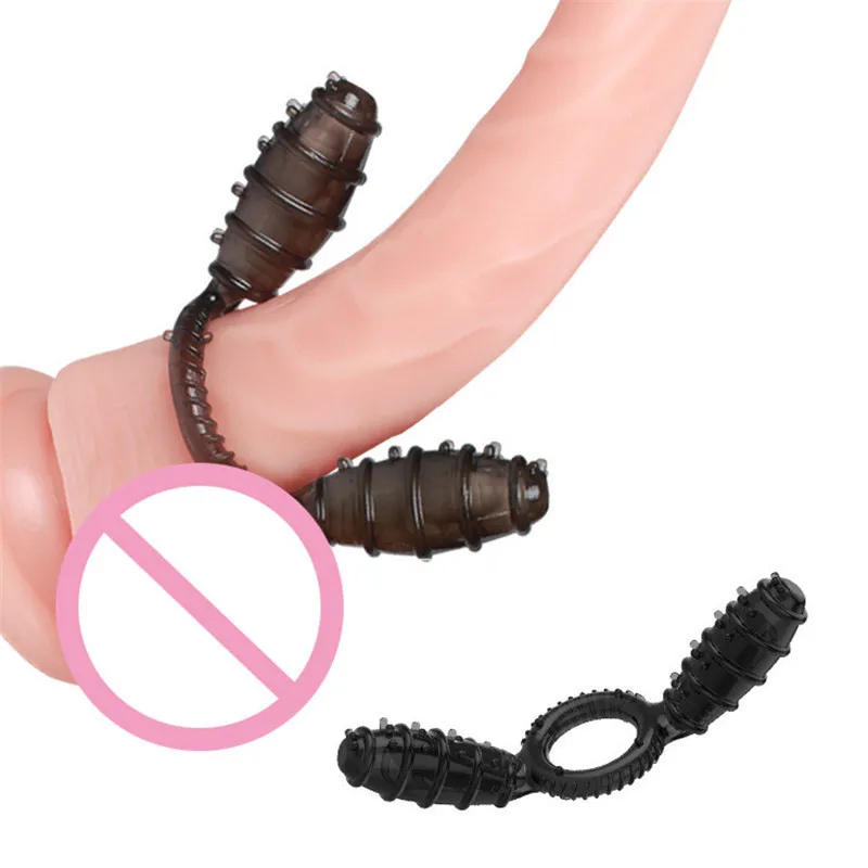 Двойной пуля Вибрирующая пенис для дополнительной женской стимуляции задержки