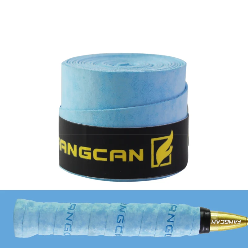 Sky blue FANGCAN 3 шт. сухое ощущение овергрипы для теннисной ракетки носимый нарукавник для тенниса абразивные ракетки ручной обмотки бадминтон тонкий тип над захватом - Цвет: Sky blue