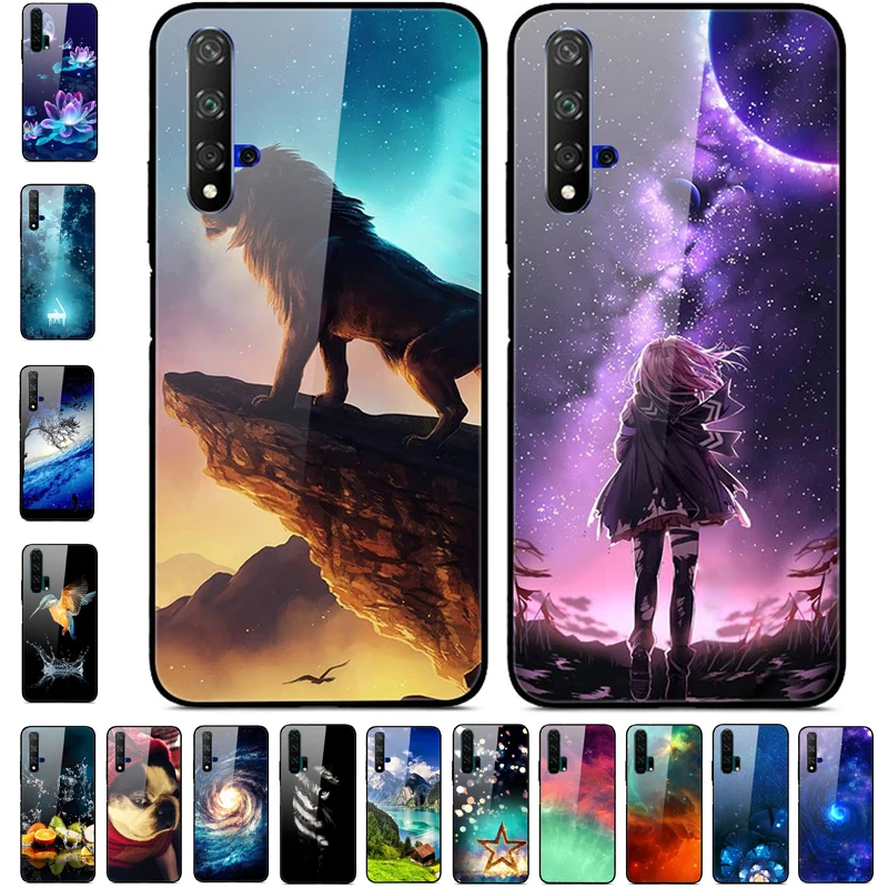 Чехол для Huawei Nova 5 T задняя Жесткая крышка из закаленного стекла nova5t чехлы