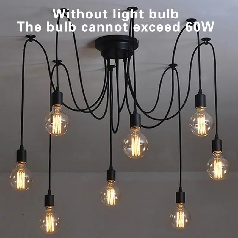 

Light Spider Chandelier Sturdy Decoration Living Room Office Durable Kitchen Home Bedroom Study Retro C Chandelier