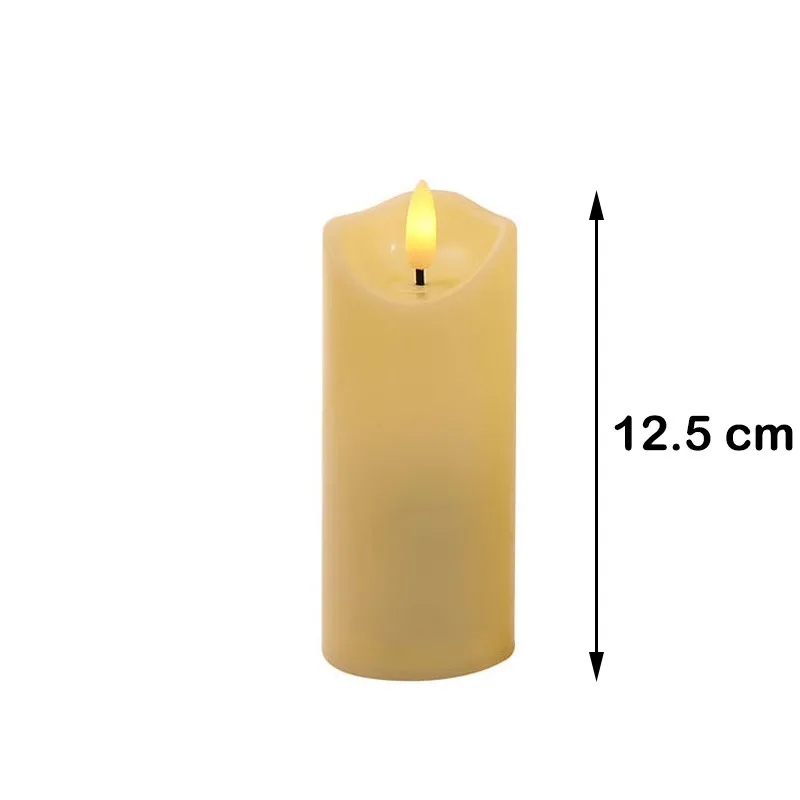 

Romantic Creative Led Candle Warm White Lamp Flame Tea Light Flameless Smokeless Safe Candles Home Decor Button Battery Candles