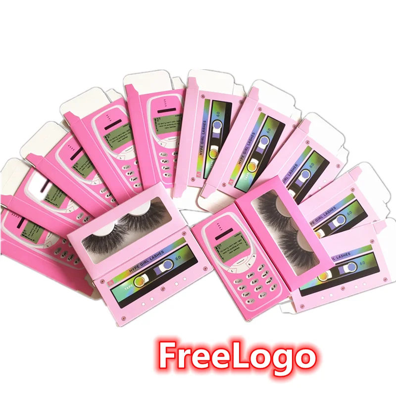 Коробка для упаковки ресниц сотового телефона оптовая продажа 3D коробка из норки