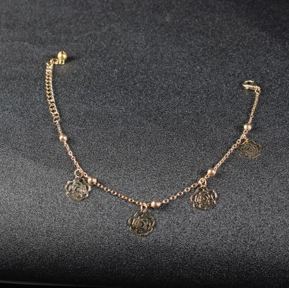 Золотой ножной браслет для пляжа ювелирное изделие ног цепочка на ногу Бабочка