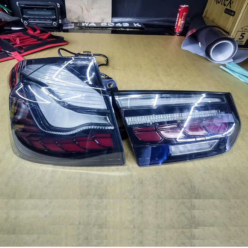 Тонированные головка противотуманная фара накладки защитная пленка Комплект