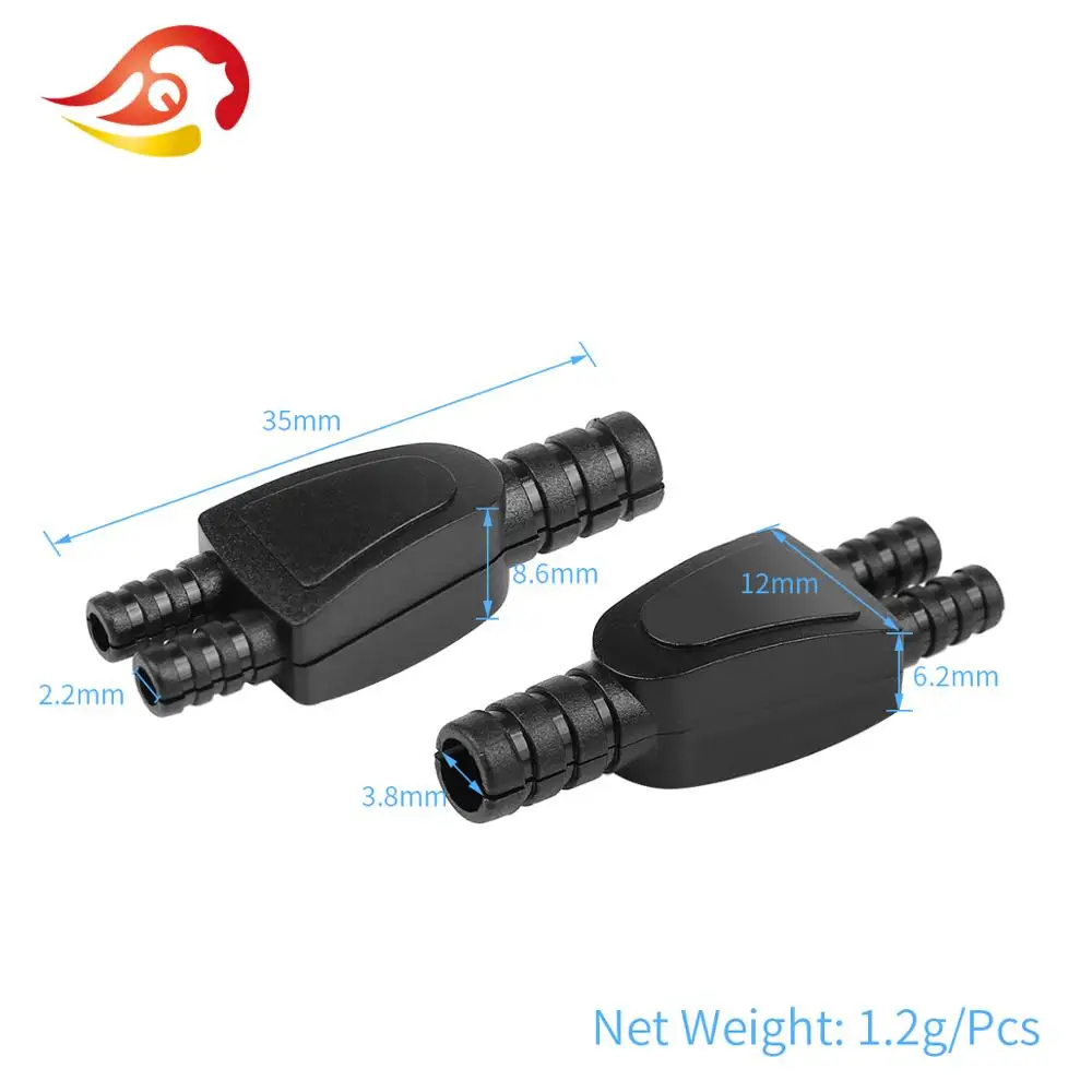 QYFANG 3 8 мм до 2 Сильный ABS пластиковый наушник Y сплиттер DIY кабель адаптер аудио