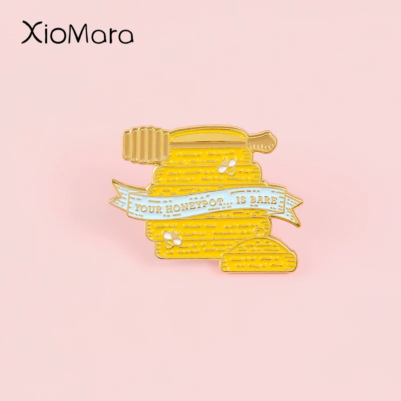 Meme медовый горшок эмалированная булавка мультяшная Милая медовая банка Outlander Jamie