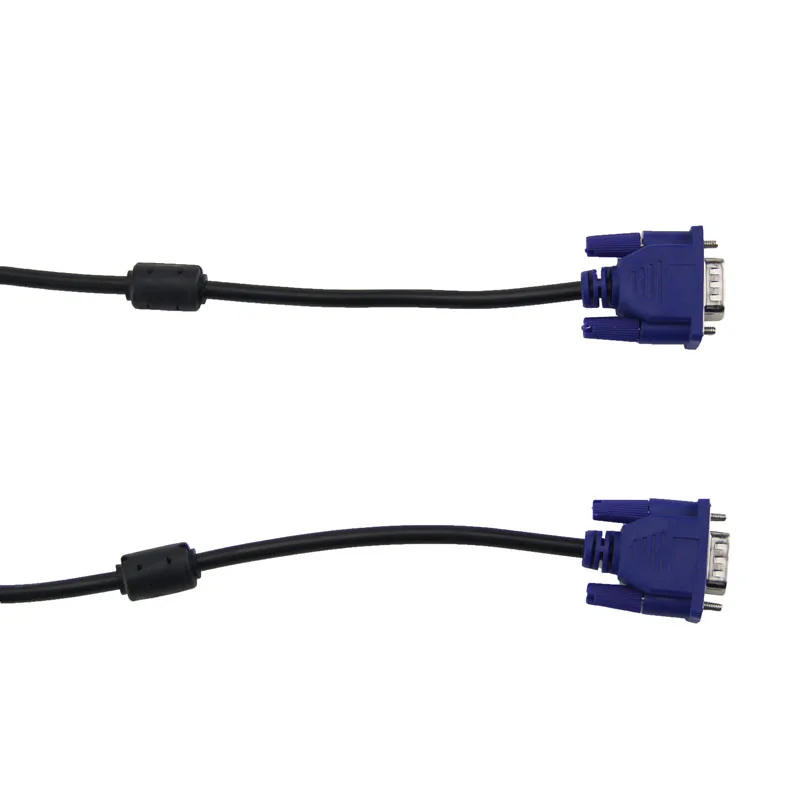 1 5/1 8 м черный синий VGA 15-контактный штекер-штекер кабель для монитора компьютера