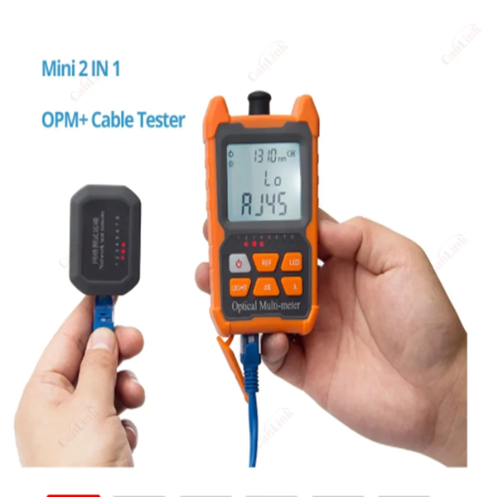 

Ftth 2-in-1 Handheld Fiber Mini Optical Power Meter -70+6 DBm With Network Cable Test Function Free Shipping