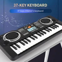 37 keys black digital music electronic keyboards key board electric piano kid gifts adjustable musical instrument music learning