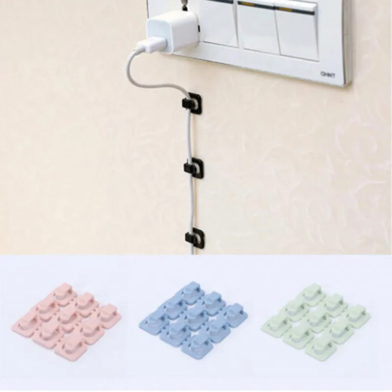 

18 Pcs Wire Winding Clip Self-adhesion Wire Winding Device Wire Arranging Clip Buckle Type Wire Winding Device