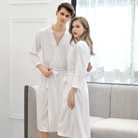 lovers sleepwear kimono bathrobe gown soft toweling terry robe male casual home bathrobe hotel robe men and women nightgown