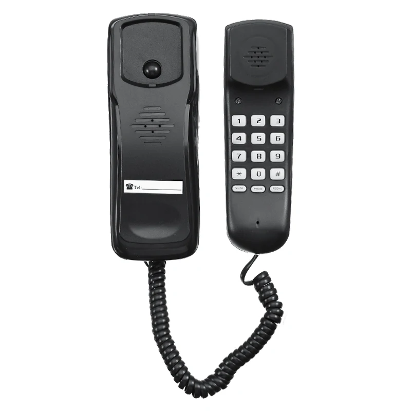 new arrival mini phone landline telephone wired hanging telephone desktop suitable for business phone home office telephone free global shipping