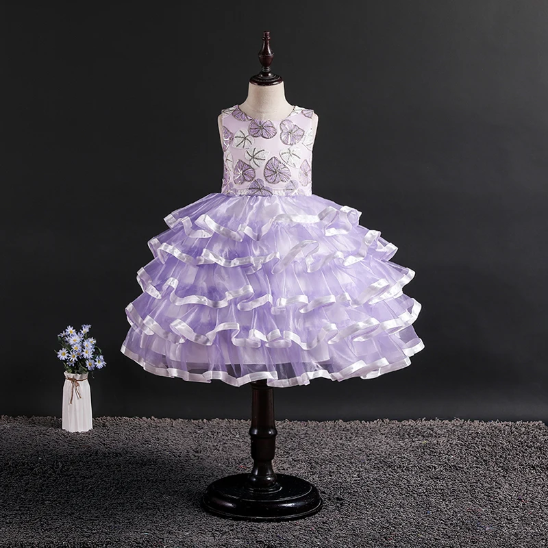 Элегантное праздничное платье принцессы Свадебное Детские платья для девочек