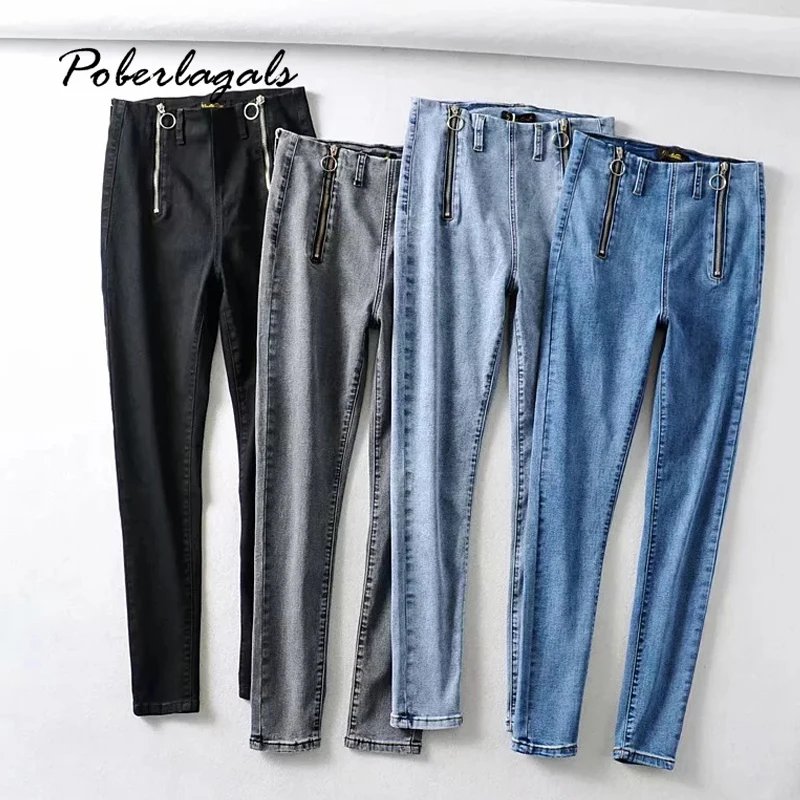 Высокая эластичность базовые Сексуальные облегающие бедра джинсы женские 2020