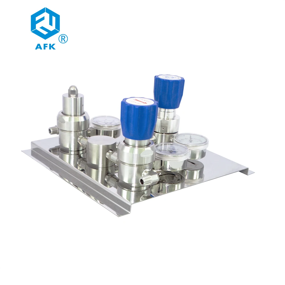 Полуавтоматический переключатель 200 бар двухцилиндровая газовая панель для