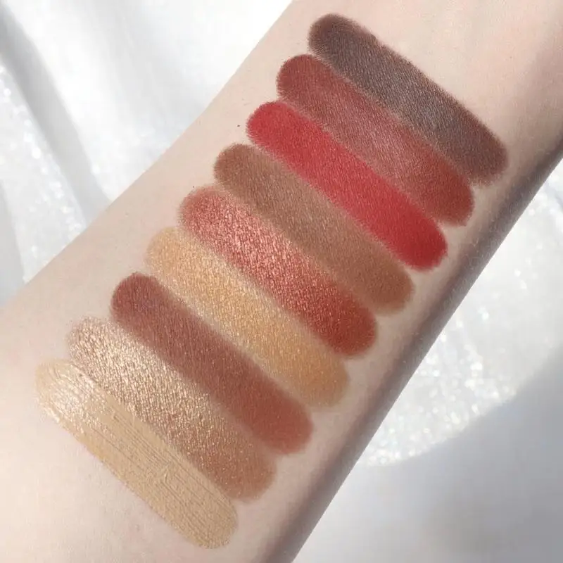 

9 Color Matte Shimmer Eye Shadow Makeup Rose Waterproof Eyeshadow Bloss Up Pallete Make Pigment Balm Palette Profess Q4V4