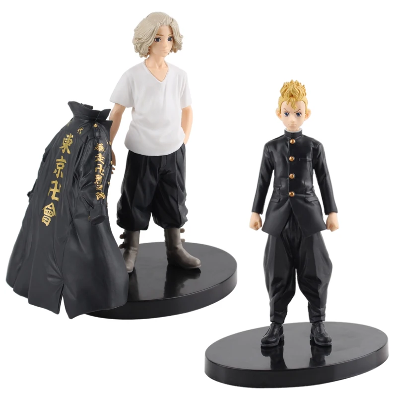 

Tokyo Revengers Anime Action Figures Manjiro Sano Hanagaki Takemichi Ornaments Collection Model Kids Toys Christmas Gifts 17cm