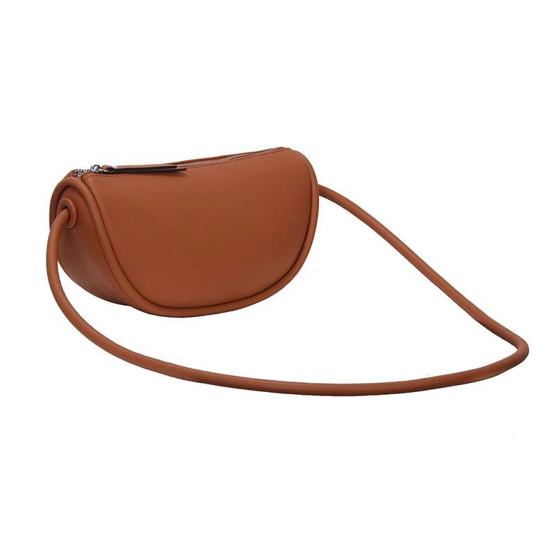 

WOONAM Women Fashion Genuine Calf Leather Crescent Shoulder Cross Body Bag BG2030