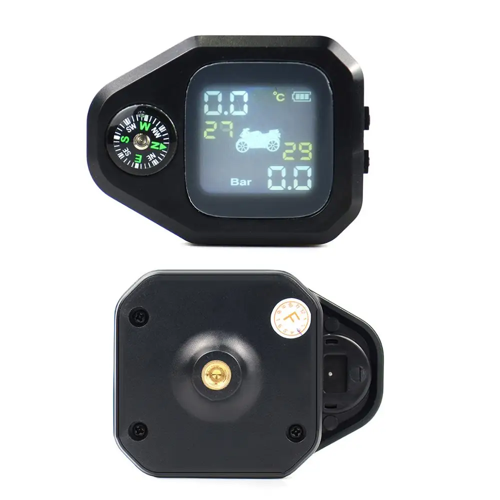 Система контроля давления в шинах мотоциклетная с ЖК дисплеем и внешними