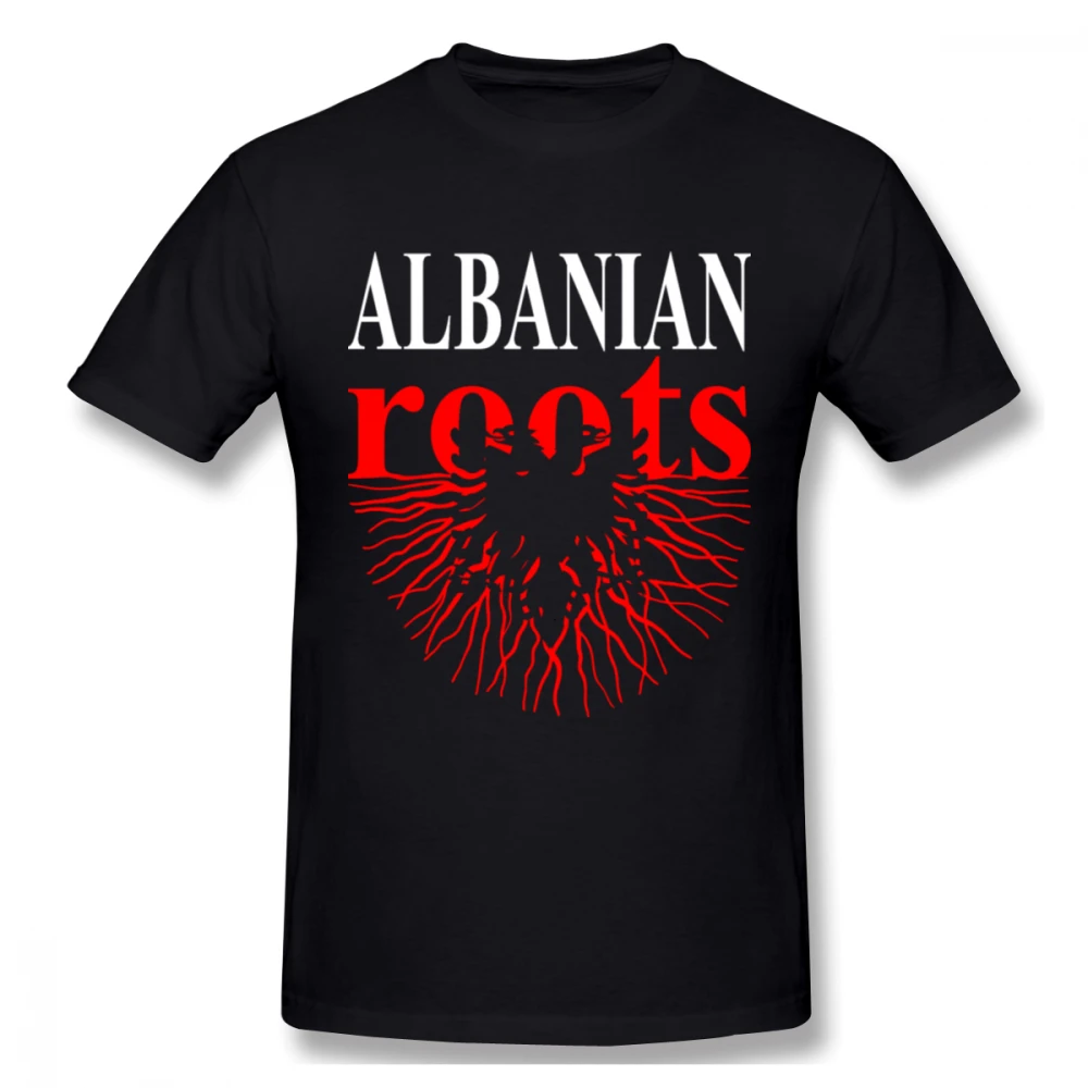 Мужская футболка с флагом Albanian Roots размера плюс и цифровой печатью|Мужские