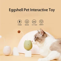 automatic cat toy ball rotating tumbler smart rolling balls eggshell funny cats stick intelligent interactive cat training toys