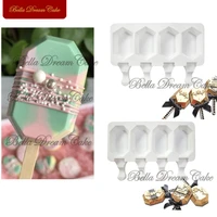 345 cavities beardinosauroval ice cream silicone mold jelly chocolate popsicle cake mould cake decorating tools bakeware