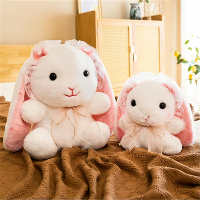 

25-35cm net red new Lolita rabbit Plush diagonal Backpack plush toy girl Plush Doll birthday gift