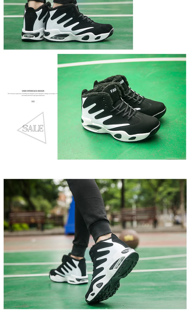 Shoes Men Sneakers Plush Warm Snow Boots Men Boots Fashion Hip Hop Shoes Men Sneakers Casual Shoes tenis masculino adulto AODLEE