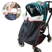 winter windproof warm baby stroller sleeping bag waterproof flannel swaddle knit wraps blanket pram pushchair blankets 7575cm
