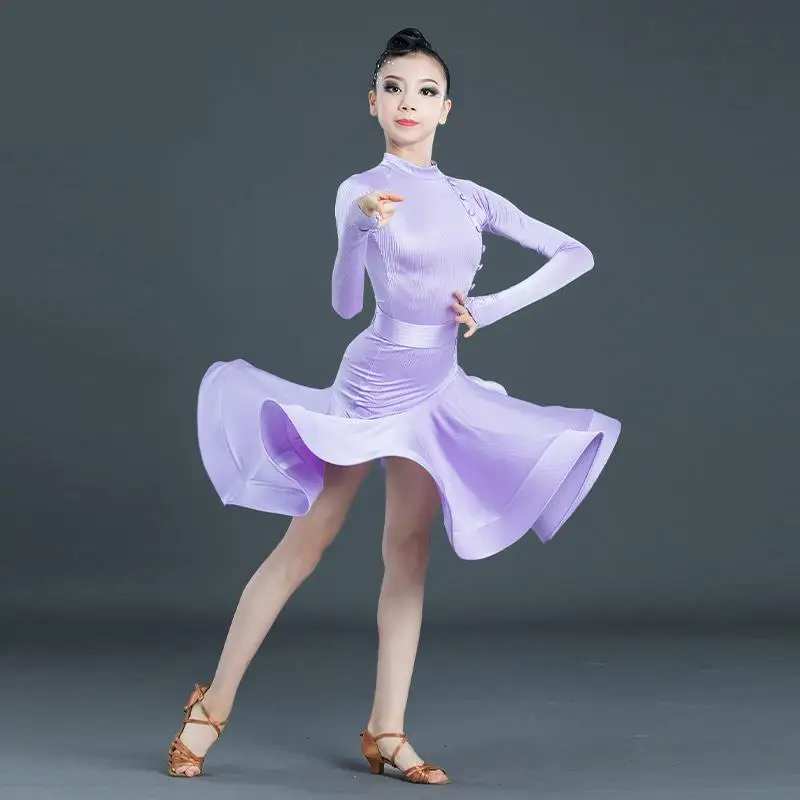 Детское платье для латиноамериканских танцев с длинным рукавом | Тематическая