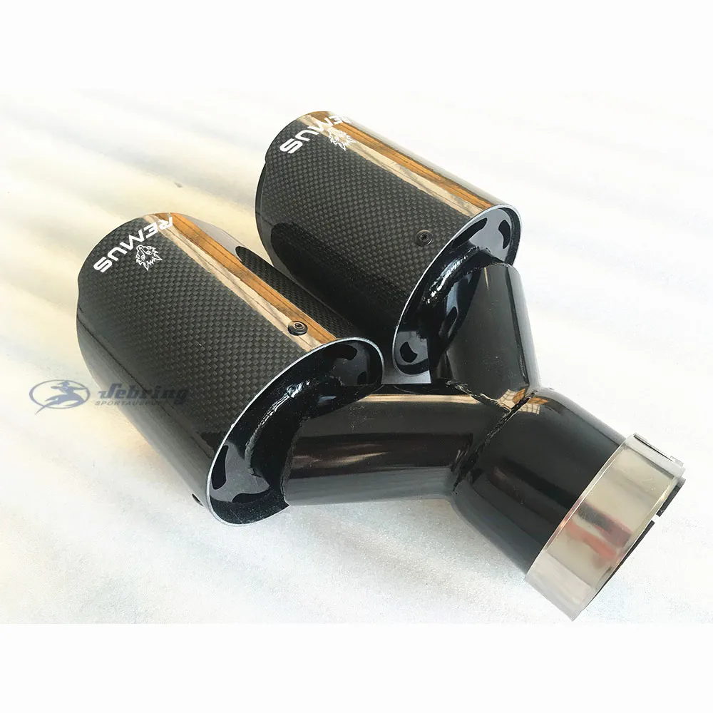 Универсальный автомобильный глушитель remus из углеродного волокна наконечник для