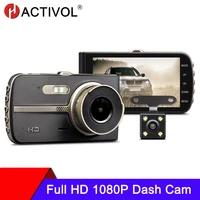 car camera dvr dash camera rear view dual camera 1080p 4 full hd cycle recording night vision dash cam video recorder dashcam