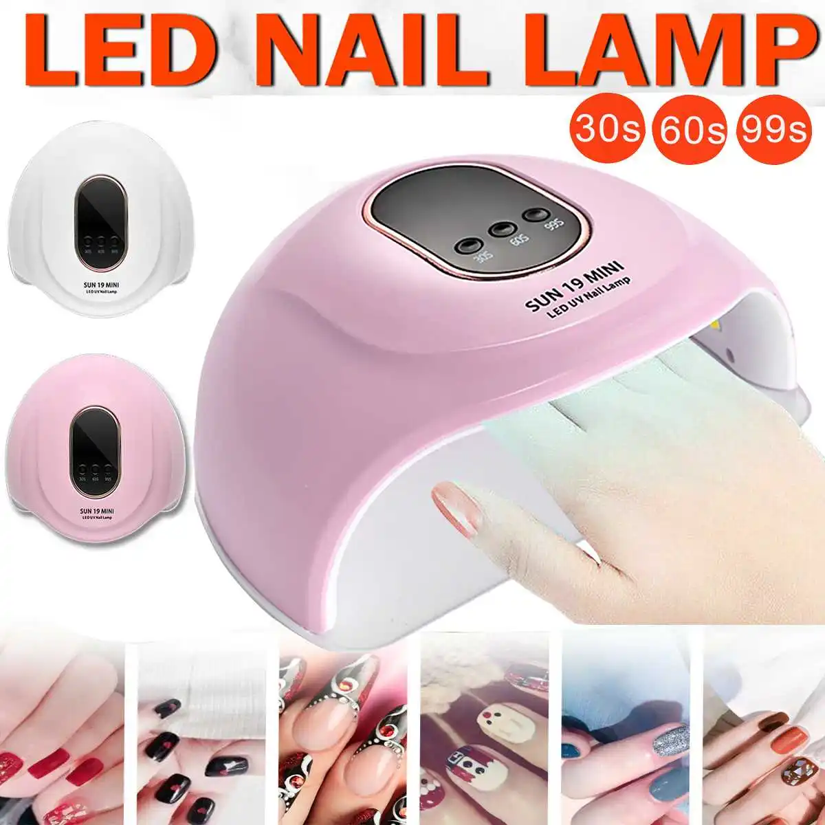 

УФ-лампа для сушки гель-лака, 72 Вт, с датчиком и ЖК-дисплеем