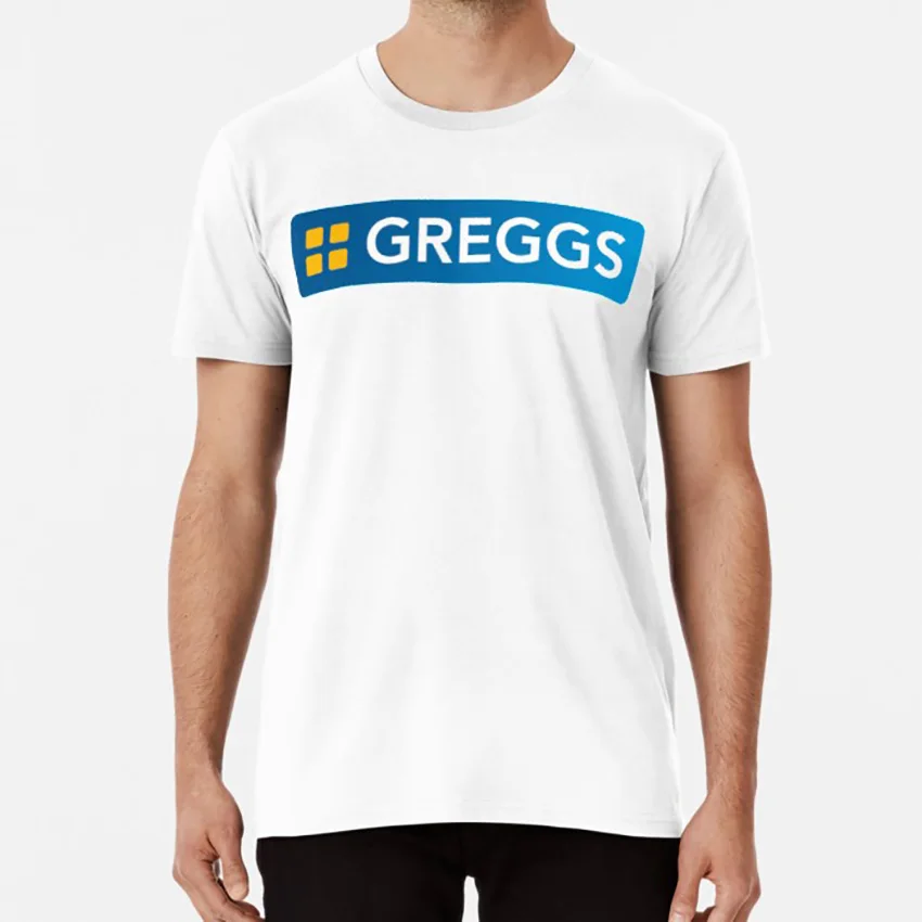 Greggs футболка greggs логотип sayers пекарня пасти на вынос донос пицца хижина