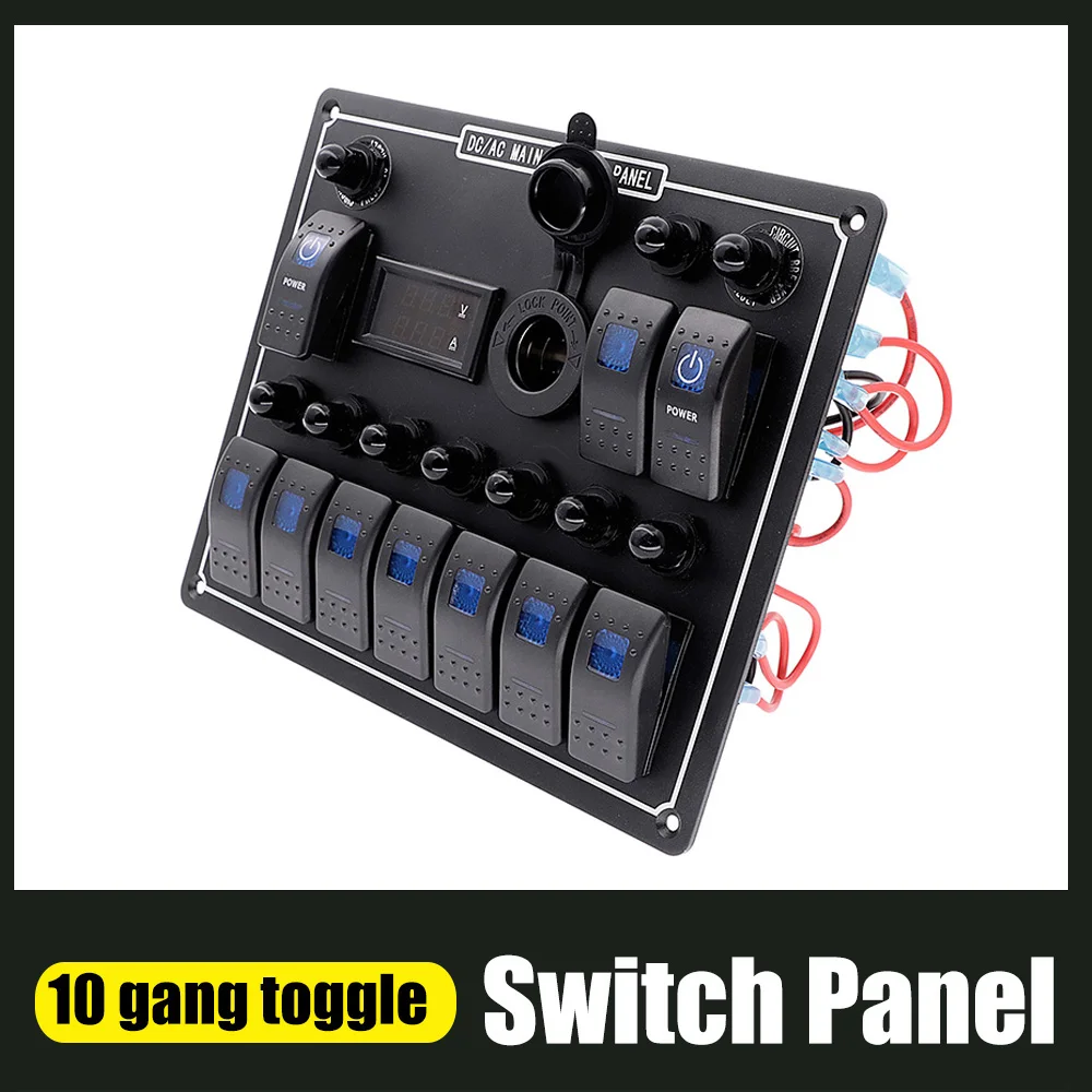 Переменный/постоянный ток двойной мощности 10 клавишный переключатель