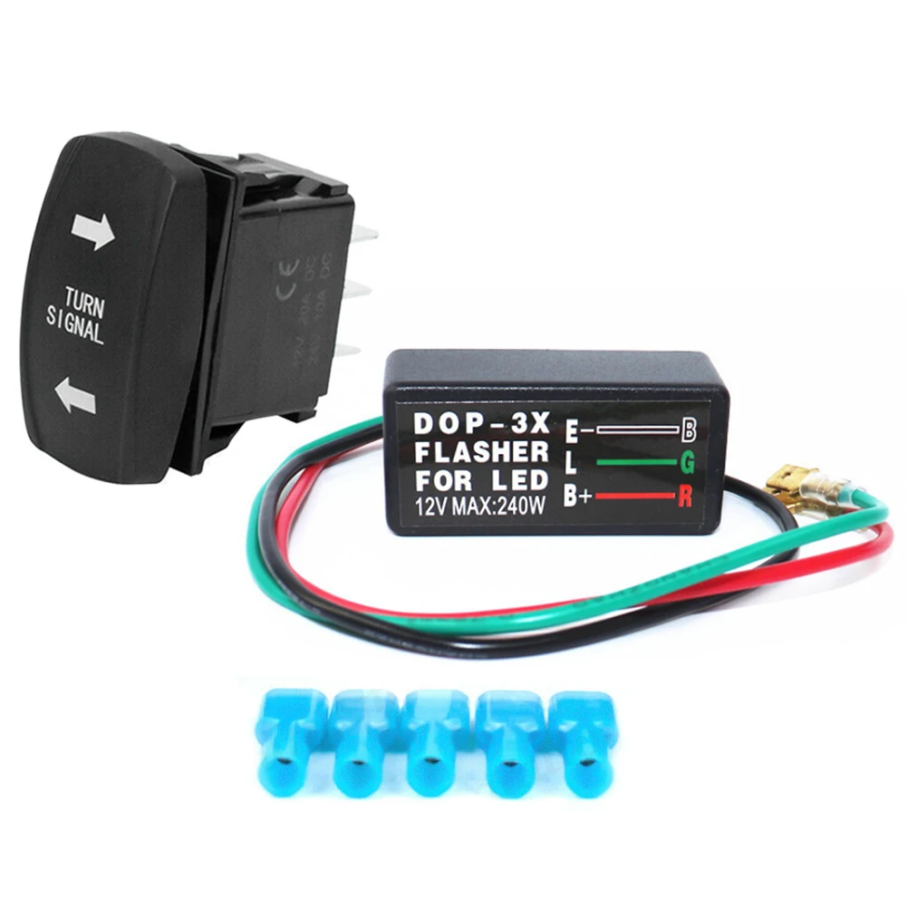 Универсальная СВЕТОДИОДНАЯ мигалка для мотоцикла 3-контаксветильник индикатор