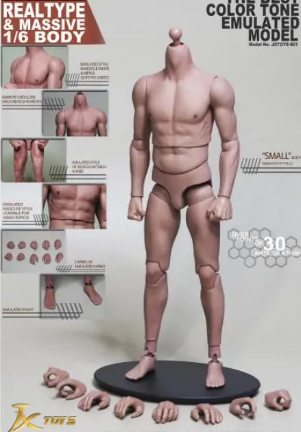 JXS01 body JXTOYS-034 1/6 джентльменский костюм комплект одежды с 2 рубашками для сильного JXS01 Боди 12 ''Мужская фигурка - Цвет: JXS01 body