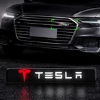 Автомобильный передний капот радиатор решетка радиатора эмблема значок наклейка светодиодные декоративные фонари для Tesla модель 3 модель X Y стиль модель S ROADSTER