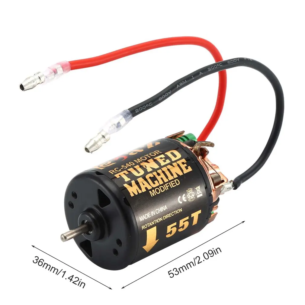 Двигатель с щеткой RC 540 35T 45T 55T контроллер скорости 320 водонепроницаемый ESC для