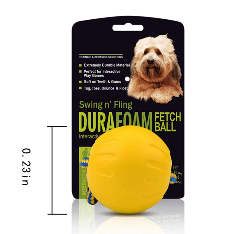

Pet Dogs Interactive Exercse Foam Ball on a Rope Toy for Dogs Multifunctional Ball Toy