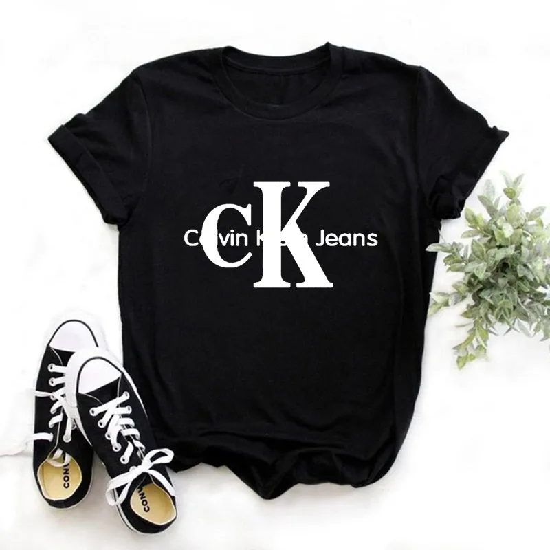 

2021 New Women's T-shirt Harajuku Ladies Letter Printing T-shirt Comic Creative Women's T-shirt Casual Fashion Aesthetic T-shirt