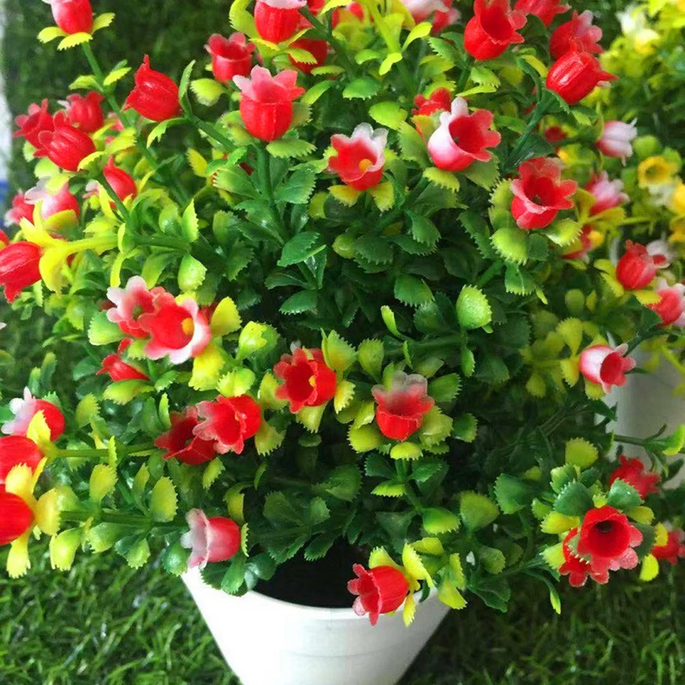 New 1pc Artificial Flower Grass Plant Pot Bonsai Home Balcony Furniture Desktop Decor | Дом и сад