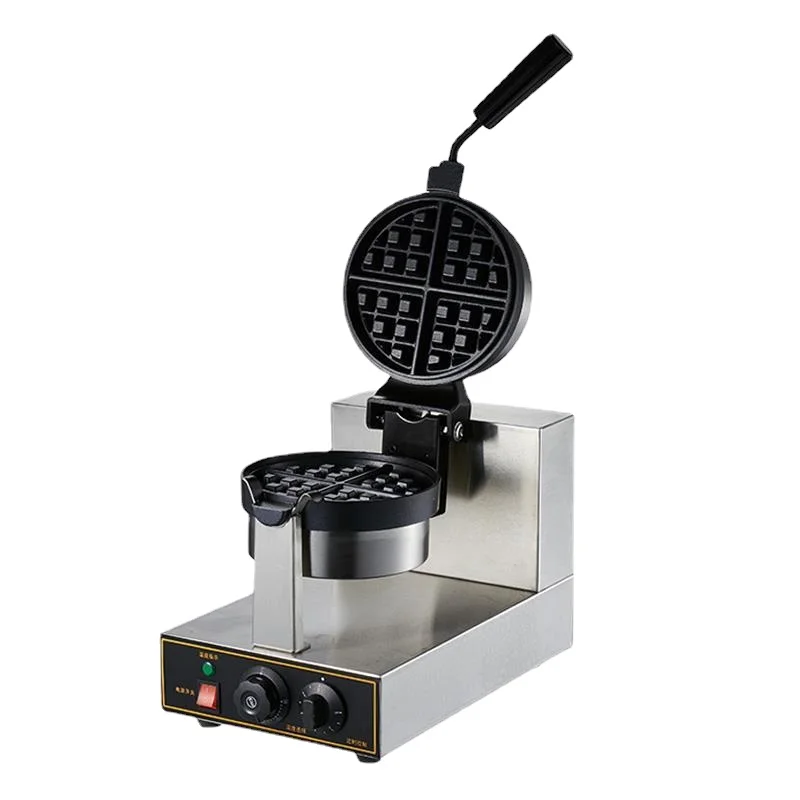 

Muffin Machine Rotating Waffle Maker Commercial Full-Automatic Electric Heating Waffle Baker Lattice Cake Machine Crepe Machine